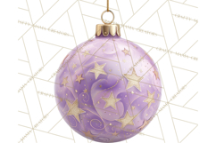 Retro Ornament Clipart PNG, Vintage Christmas Clip Art Product Image 3