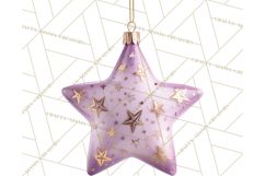 Retro Ornament Clipart PNG, Vintage Christmas Clip Art Product Image 4