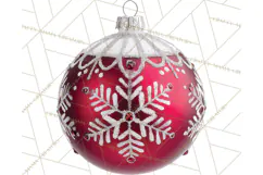 Retro Ornament Clipart PNG, Vintage Christmas Clip Art Product Image 5