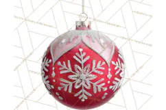 Retro Ornament Clipart PNG, Vintage Christmas Clip Art Product Image 2
