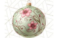 Retro Ornament Clipart PNG, Vintage Christmas Clip Art Product Image 4