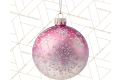 Retro Ornament Clipart PNG, Vintage Christmas Clip Art Product Image 4