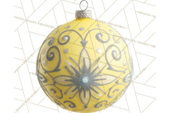 Retro Ornament Clipart PNG, Vintage Christmas Clip Art Product Image 5