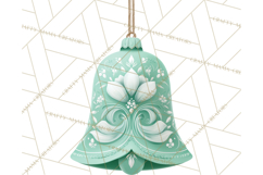 Retro Ornament Clipart PNG, Vintage Christmas Clip Art Product Image 2