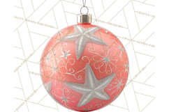 Retro Ornament Clipart PNG, Vintage Christmas Clip Art Product Image 2