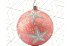 Retro Ornament Clipart PNG, Vintage Christmas Clip Art Product Image 2