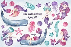 Mermaid big diy invitation bundle Product Image 9