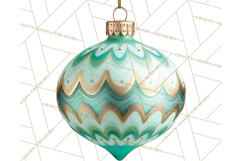 Retro Ornament Clipart PNG, Vintage Christmas Clip Art Product Image 5