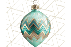 Retro Ornament Clipart PNG, Vintage Christmas Clip Art Product Image 3