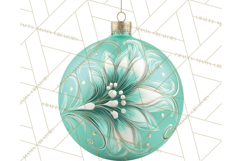 Retro Ornament Clipart PNG, Vintage Christmas Clip Art Product Image 4