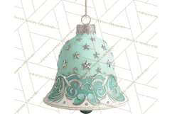 Retro Ornament Clipart PNG, Vintage Christmas Clip Art Product Image 3