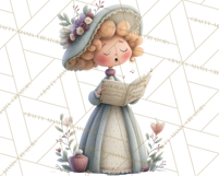 Christmas Carolers Clipart PNG, Holiday Choir Clip Art Product Image 3