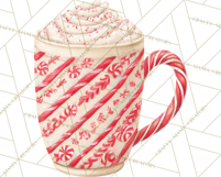 Christmas Hot Cocoa Mug Clipart PNG, Holiday Cup Art Product Image 4