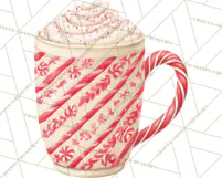 Christmas Hot Cocoa Mug Clipart PNG, Holiday Cup Art Product Image 4