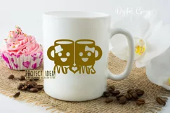 Mr and Mrs paper cut design SVG / DXF / EPS / PNG files Product Image 4