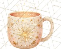 Christmas Hot Cocoa Mug Clipart PNG, Holiday Cup Art Product Image 2