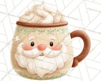 Christmas Hot Cocoa Mug Clipart PNG, Holiday Cup Art Product Image 4