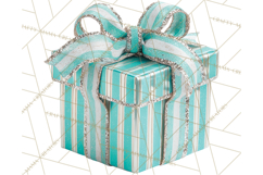 Christmas Gifts Clipart PNG, Realistic Holiday Presents Product Image 4