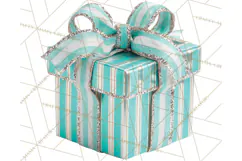 Christmas Gifts Clipart PNG, Realistic Holiday Presents Product Image 4