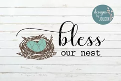 Bless Our Nest SVG, DXF, PNG Product Image 4