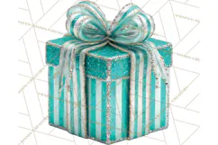 Christmas Gifts Clipart PNG, Realistic Holiday Presents Product Image 5