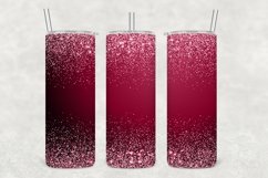 Blush Pink Sparkle Glitter Tumbler Wrap Sublimation Product Image 1