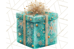 Christmas Gifts Clipart PNG, Realistic Holiday Presents Product Image 4