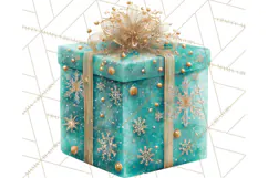 Christmas Gifts Clipart PNG, Realistic Holiday Presents Product Image 4