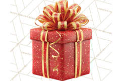 Christmas Gifts Clipart PNG, Realistic Holiday Presents Product Image 5