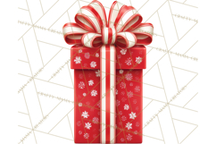 Christmas Gifts Clipart PNG, Realistic Holiday Presents Product Image 4