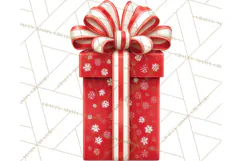 Christmas Gifts Clipart PNG, Realistic Holiday Presents Product Image 4