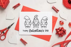Valentine gnomes svg Happy valentine's day svg Gnome svg Product Image 5