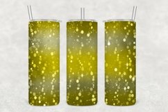 Brass Grey Glowing Glitter Tumbler Sublimation Product Image 1