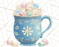 Christmas Hot Cocoa Mug Clipart PNG, Holiday Cup Art Product Image 5