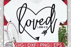 Loved Arrow Heart SVG DXF PNG EPS Cutting Files Product Image 1