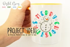 Merry Christmas, Snowman SVG / EPS / DXF / PNG Files Product Image 4