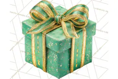 Christmas Gifts Clipart PNG, Realistic Holiday Presents Product Image 2