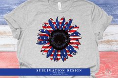 Sunflower 4th of July American Flag Sublimation Set Product Image 2
