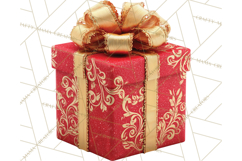 Christmas Gifts Clipart PNG, Realistic Holiday Presents Product Image 5