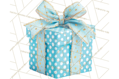 Christmas Gifts Clipart PNG, Realistic Holiday Presents Product Image 2
