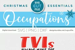 Christmas Teacher of the Visually Impaired svg - TVI svg Product Image 6