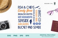 British seaside word art - Seaside SVG Product Image 2