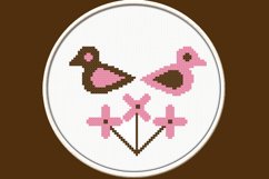 Cute Birds - PDF Cross Stitch Pattern Product Image 1
