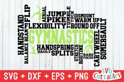 Gymnastics SVG | Gymnastics Word Art | Shirt Design Product Image 2