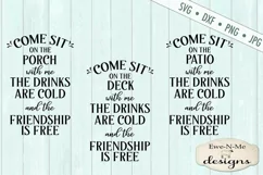 Sit On The Porch With Me - Patio Deck - SVG DXF Files Product Image 2