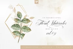 Floral Watercolor Bouquet Vol69 Product Image 1