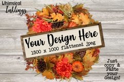 Fall Wreath Sign Mock Up Product Image 1