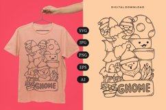 Gnome Doodle T-shirt | SVG Product Image 1