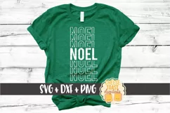 Noel - Christmas Mirror Word SVG PNG DXF Cut File Product Image 1
