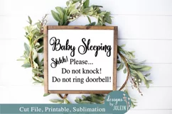 Baby Sleeping SVG, Sublimation, Printable, Jpeg, farmhouse Product Image 1